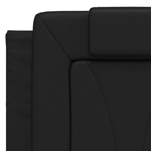 Sengeramme Viana med LED 140 x 200 cm - sort