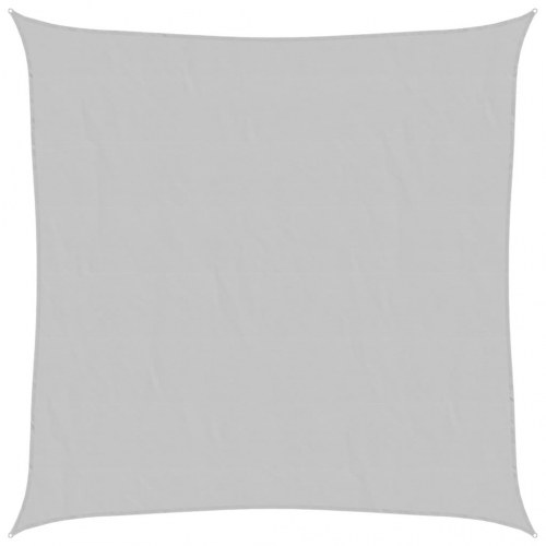 Solsejl 2×2 m i polyester - lysegrå, vandafvisende