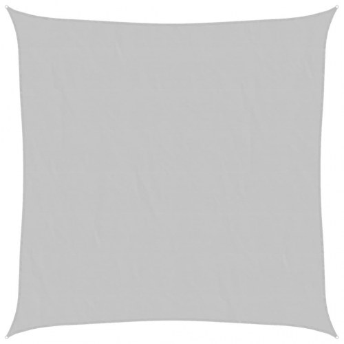 Solsejl 3,6 × 3,6 m - lysegrå, vandafvisende polyester
