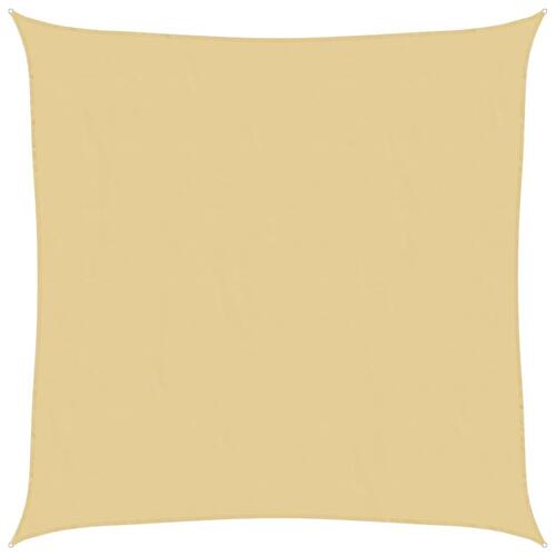 Solsejl 5x5 m 100 % polyesterstof sandfarvet
