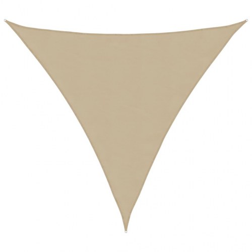 Solsejl trekant 2×2×2 m - polyester, beige