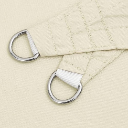 Solsejl trekant 2×2×2 m - 100 % polyester, cremefarvet