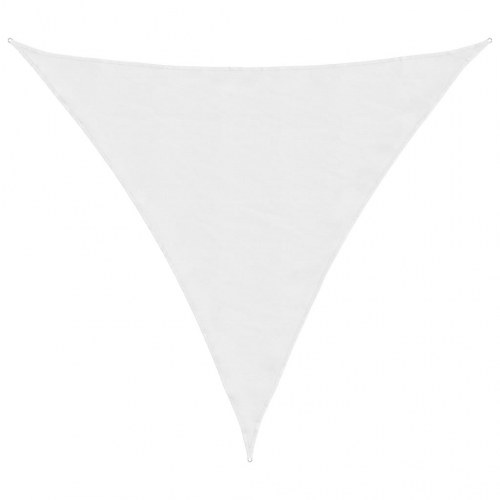 Solsejl 2 × 2 × 2 m - hvidt trekantet skyggesejl i polyester