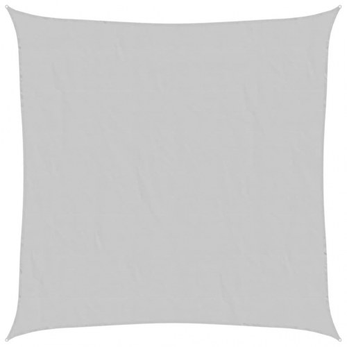 Solsejl 6×6 m - lysegrå, vandafvisende polyester
