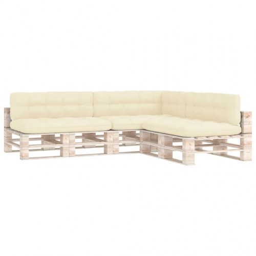 Hynder til pallesofa 7 stk. cremefarvet (OUTLET A)
