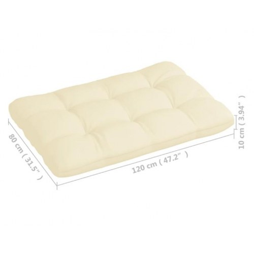 Hynder til pallesofa 7 stk. cremefarvet (OUTLET A)