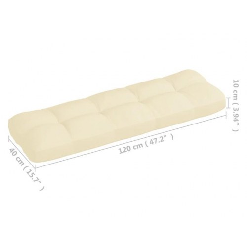 Hynder til pallesofa 7 stk. cremefarvet (OUTLET A)