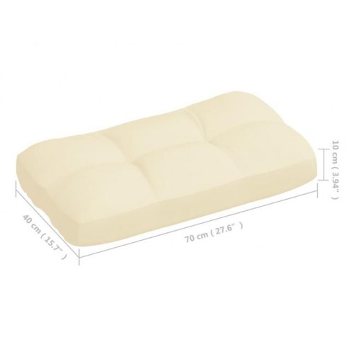 Hynder til pallesofa 7 stk. cremefarvet (OUTLET A)