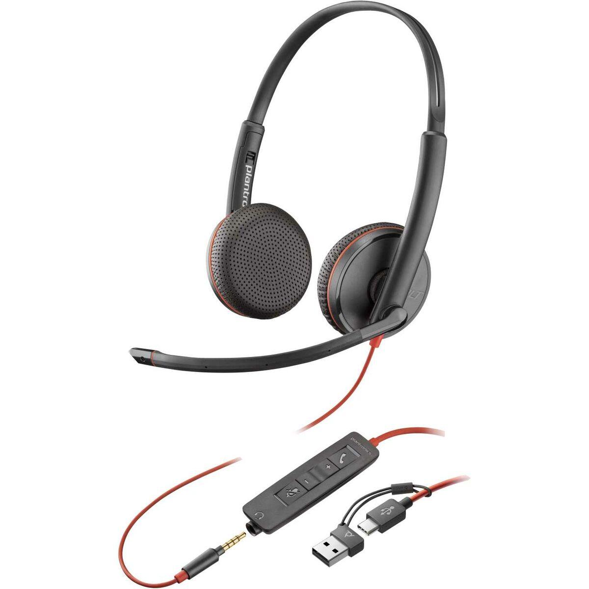 Hovedtelefoner Med Mikrofon Hp Blackwire 3225 Sort