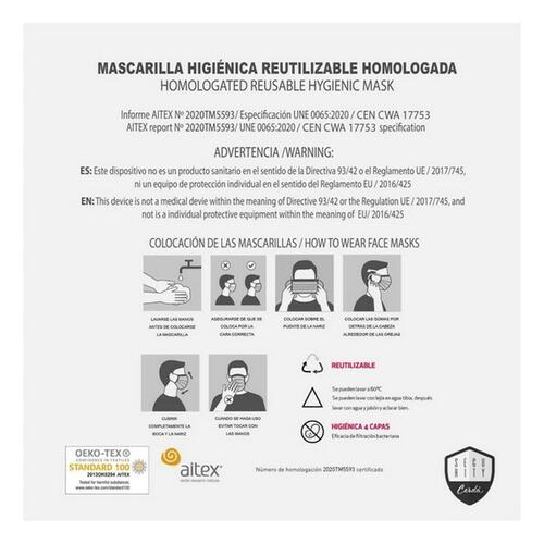 Hygiejnisk maske Marvel + 11 år Rød