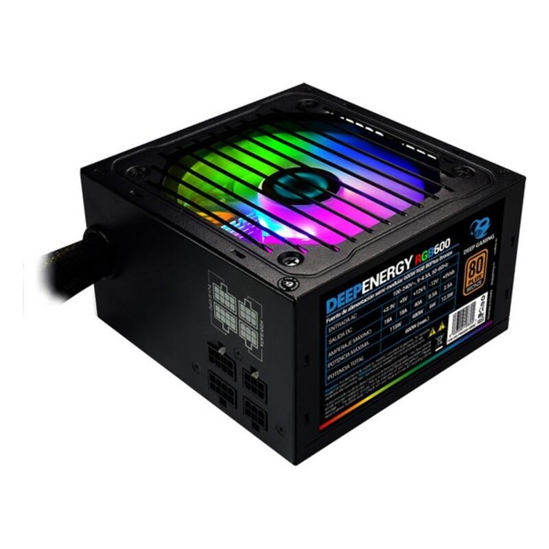 Strømforsyning Coolbox Dg Pws600 Mrbz Rgb 600w Sort 600 W