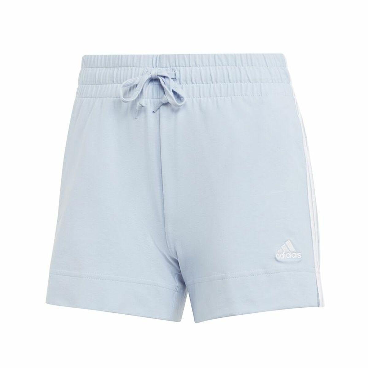Adidas 3 Stripes Dame Shorts Lyseblå Str Xl