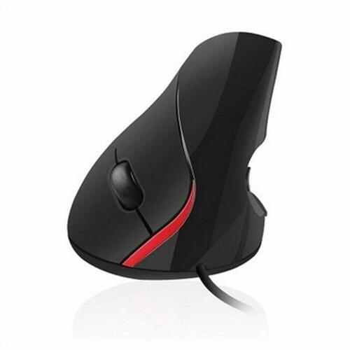 Ergonomisk optisk mus Ewent EW3156 1000 dpi USB Sort Rød/Sort