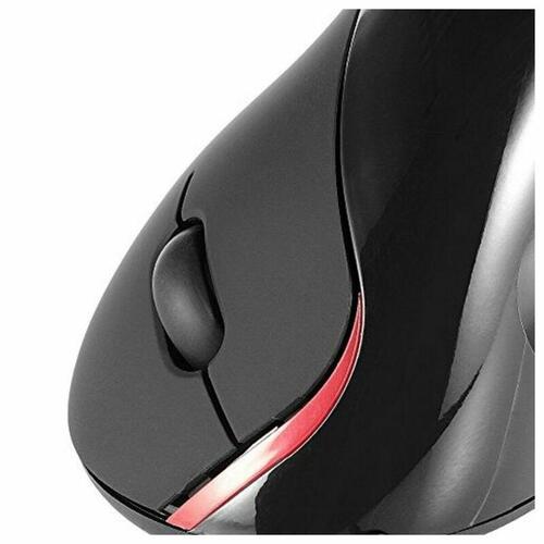 Ergonomisk optisk mus Ewent EW3156 1000 dpi USB Sort Rød/Sort