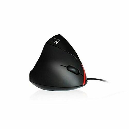 Ergonomisk optisk mus Ewent EW3156 1000 dpi USB Sort Rød/Sort