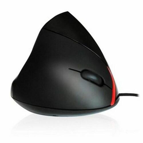 Ergonomisk optisk mus Ewent EW3156 1000 dpi USB Sort Rød/Sort