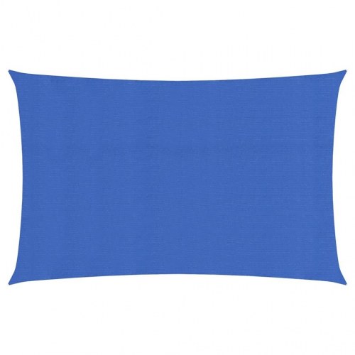 Rektangulært solsejl 4 × 7 m - blå, 160 g/m² HDPE