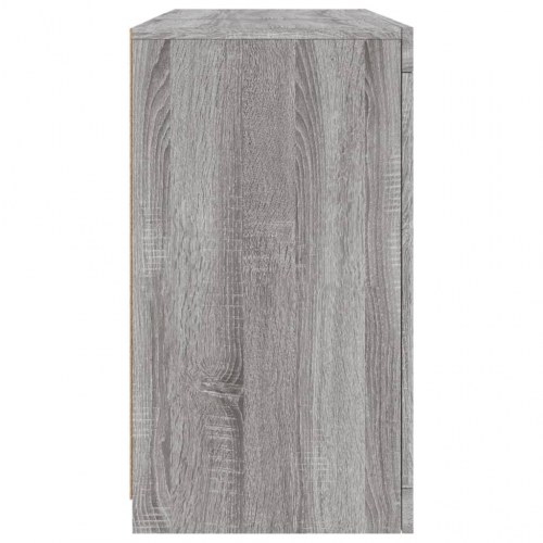 Skænk med LED-lys 123×37×67 cm - grå sonoma-eg