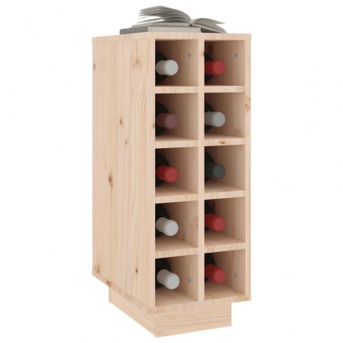 Vinreol 23x34x61 cm massivt fyrretræ