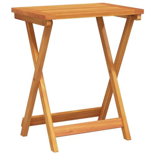 Foldbart havebord 50x36x60 cm massivt akacietræ
