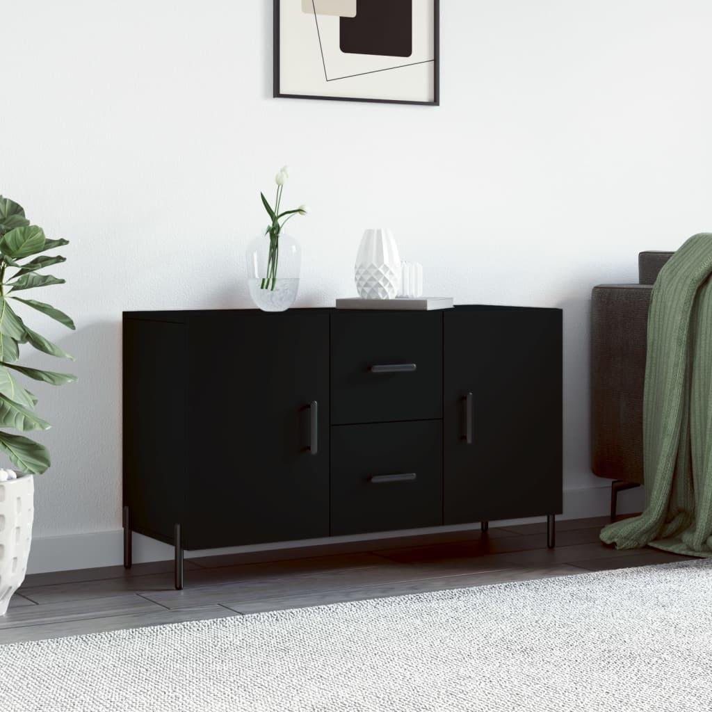 Skænk 100x36x60 cm konstrueret træ sort