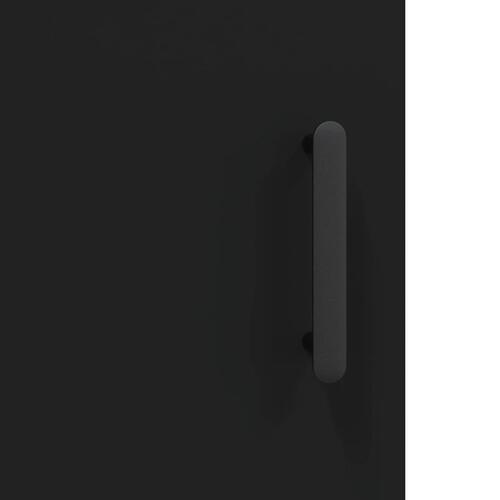 Skænk 100x36x60 cm konstrueret træ sort