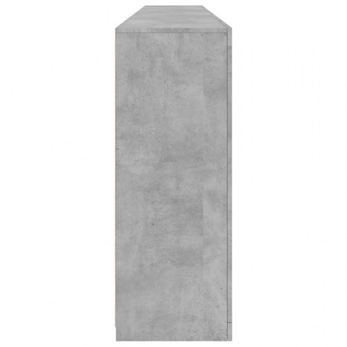 Skænk med LED-lys 162×37×100 cm - betongrå