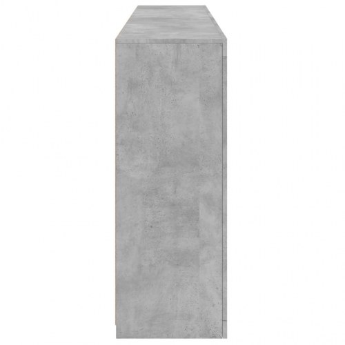 Skænk med LED-lys 181,5x37x100 cm - betongrå