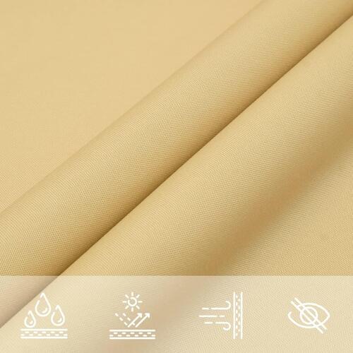 Solsejl 8x5 m 100 % polyesterstof sandfarvet