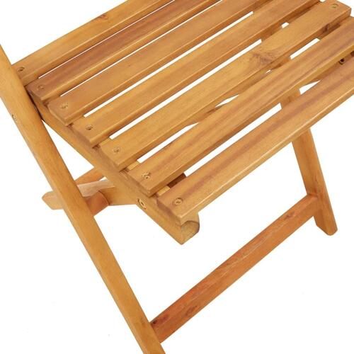 Bistrostole 2 stk. massivt akacietræ og polyrattan sort