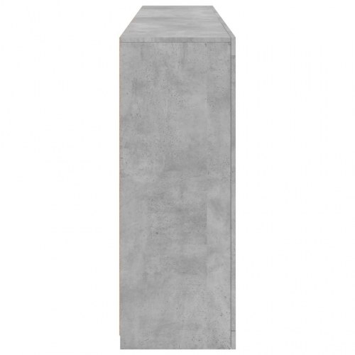 Skænk med LED-lys 181,5×37×100 cm - betongrå