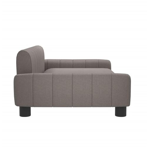 Sofa til børn 90x53x30 cm stof gråbrun
