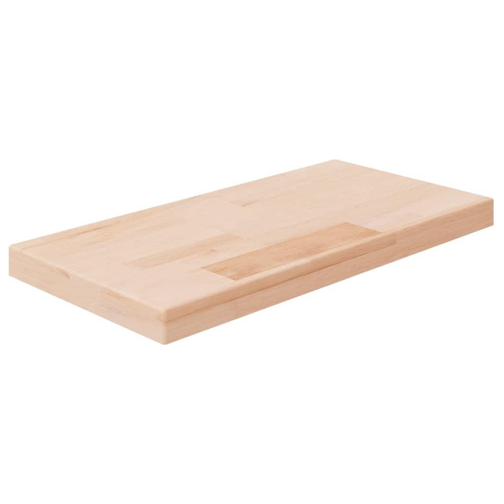 Hyldeplade 40x20x2,5 cm ubehandlet massivt egetræ billede