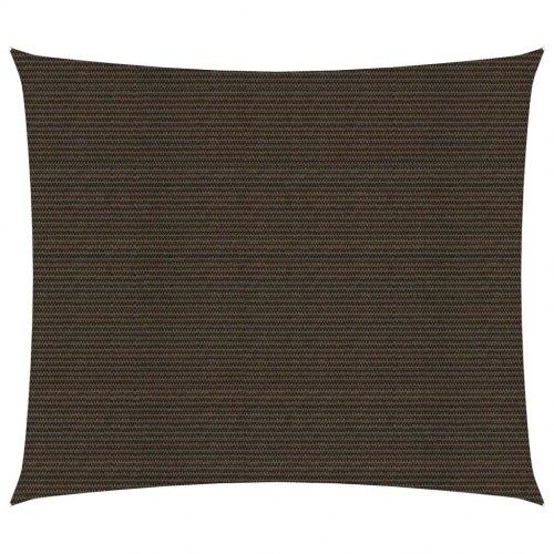Solsejl 2 × 2,5 m - brun HDPE 160 g/m², rektangulært