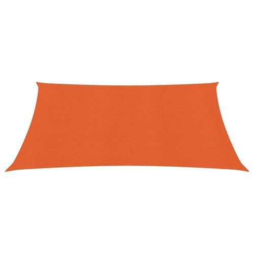 Solsejl 3x3 m 160 g/m² HDPE orange