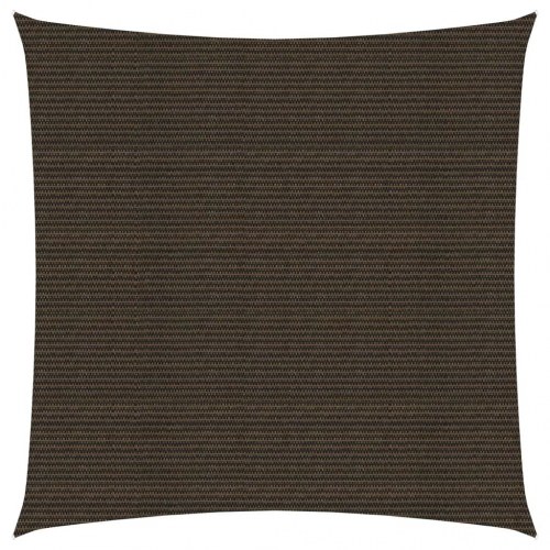 Solsejl 3x3 m 160 g/m² HDPE brun