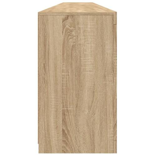 Skænk med LED-lys 283x37x67 cm sonoma-eg