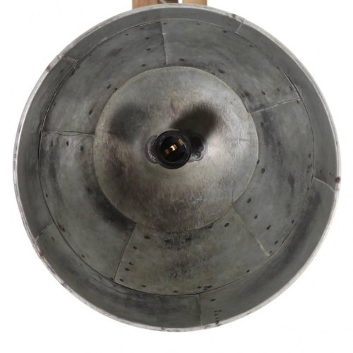 Loftlampe E27 i vintagesølv 105 x 30 x 65-108 cm