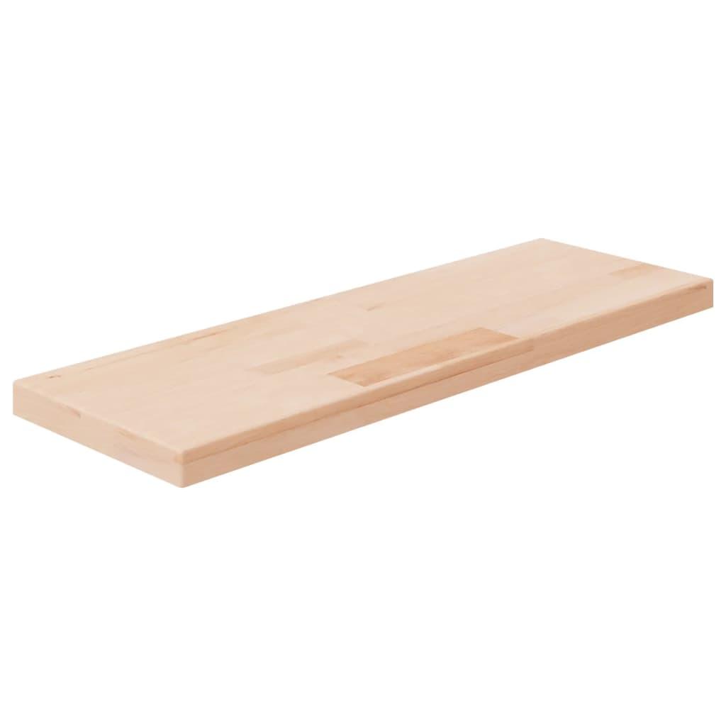Hyldeplade 60x20x2,5 cm ubehandlet massivt egetræ billede