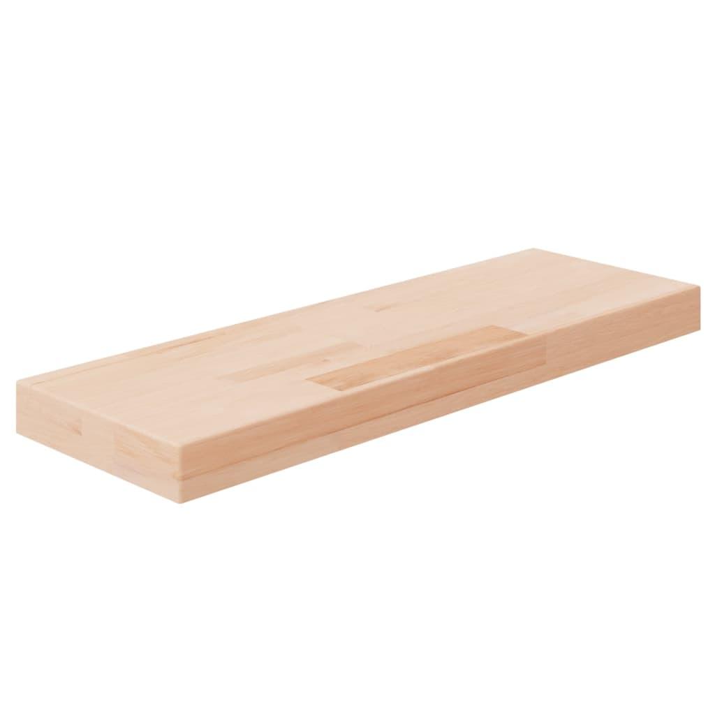 Hyldeplade 60x20x4 cm ubehandlet massivt egetræ billede