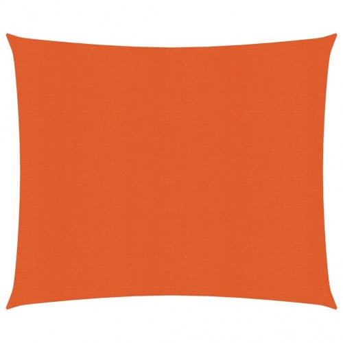 Solsejl 2,5x2,5 m 160 g/m² HDPE orange