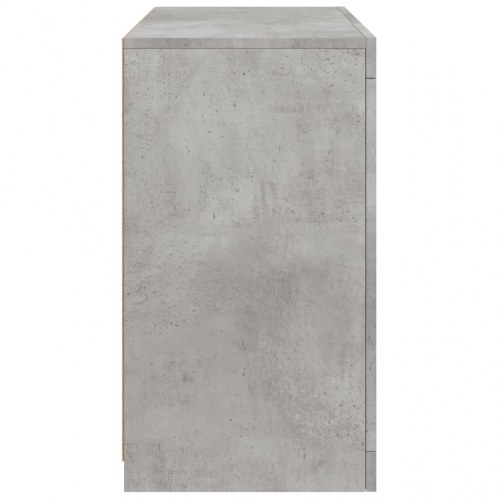 Skænk med LED-lys 60,5x37x67 cm - betongrå