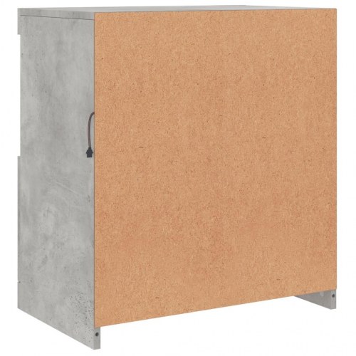 Skænk med LED-lys 60,5x37x67 cm - betongrå