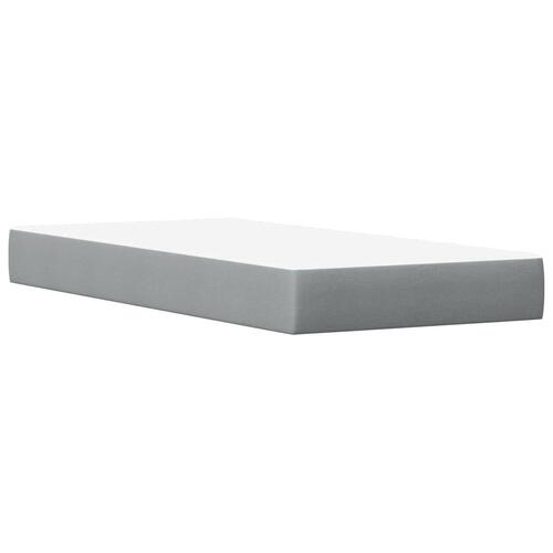 Seng med madras 90x190 cm massivt fyrretræ hvid