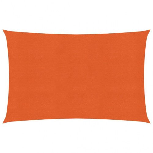 Solsejl i HDPE 160 g/m² - 3,5 × 4,5 m, orange rektangulær