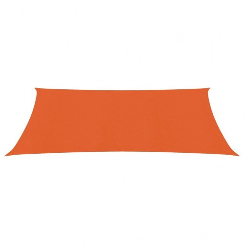 Solsejl i HDPE 160 g/m² - 3,5 × 4,5 m, orange rektangulær