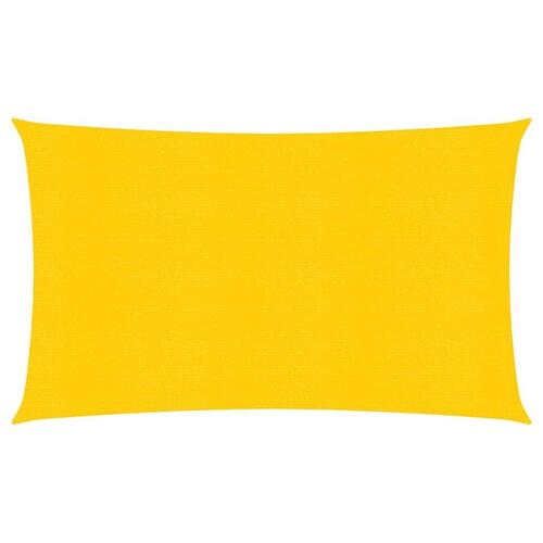 Solsejl 3x6 m 160 g/m² HDPE gul