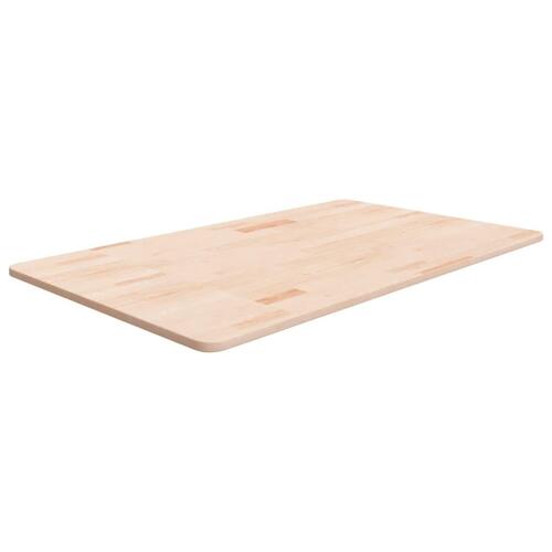 Bordplade til badeværelse 100x60x1,5 cm massivt træ ubehandlet