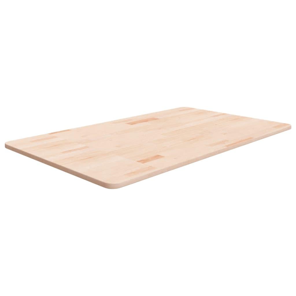 Bordplade til badeværelse 100x60x1,5 cm massivt træ ubehandlet
