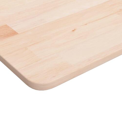 Bordplade til badeværelse 100x60x1,5 cm massivt træ ubehandlet